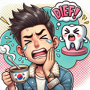 자고일어났더니 잇몸과 이빨이 아파요