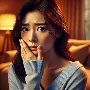 아랫니 트라이앵글 잇몸 시림